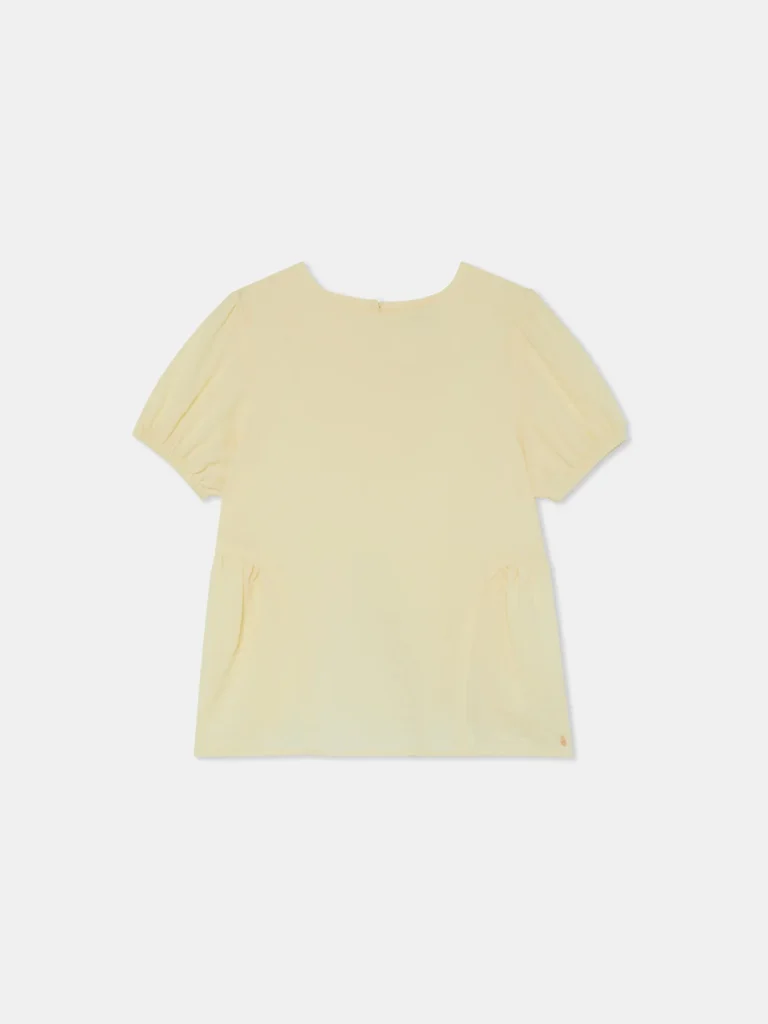 Ballon Sleeves Blouse, Ecru