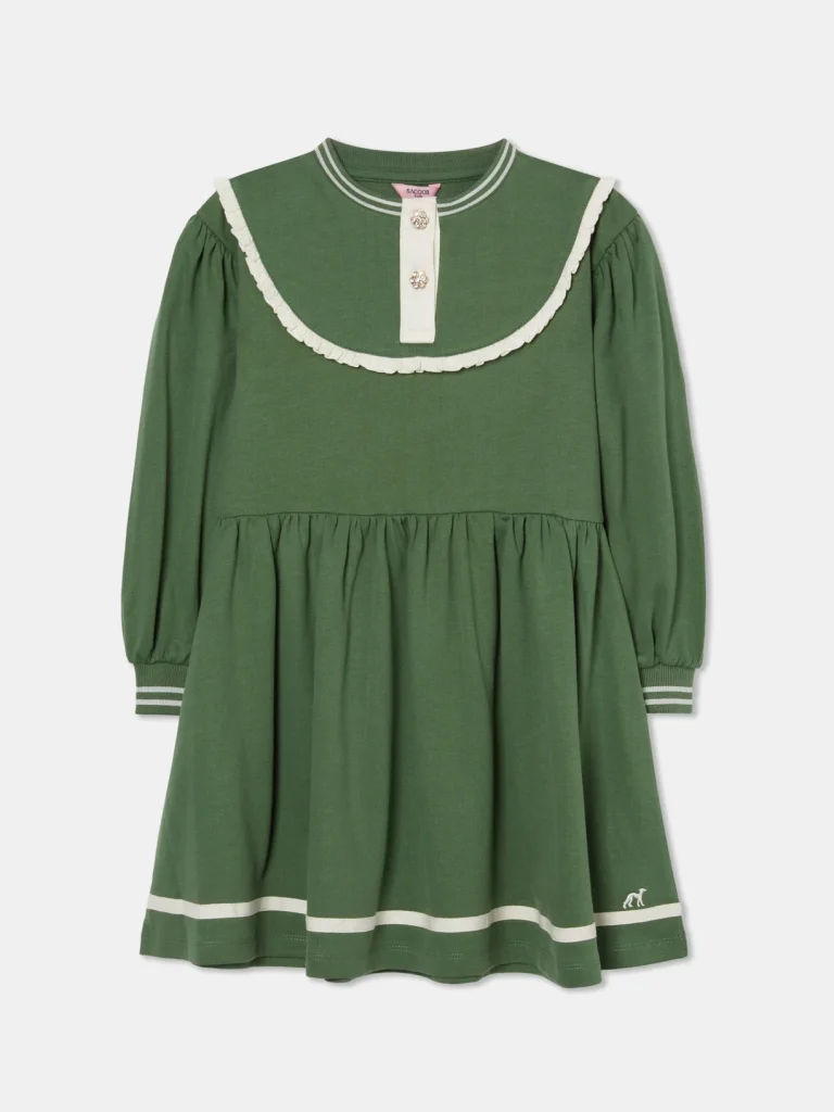 Retro Sweat Dress, Green