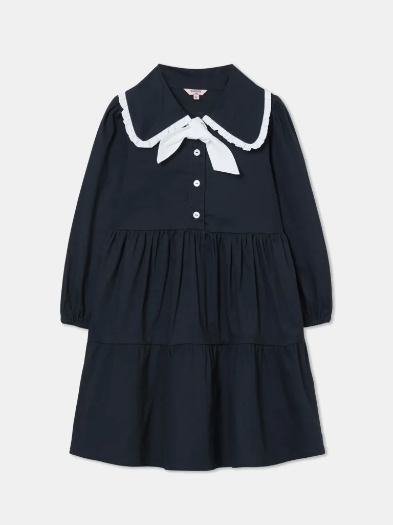 Tiered Dress, Dark Blue